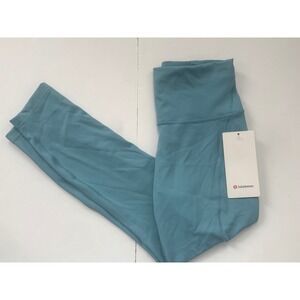 Lululemon Wunder Train High-Rise Tight 25 Pockets Teal Blue LW5EYKS Size 8 NEW